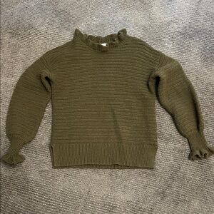 Madewell Olive Cowl Neck Sweater